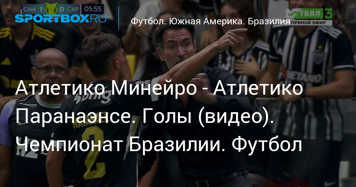 Атлетико Минейро - Атлетико Паранаэнсе. Голы (видео). Чемпионат Бразилии. Футбол (видео)
