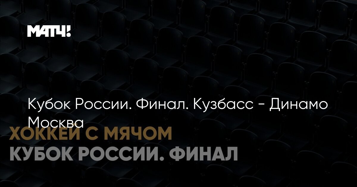 Кубок России. Финал. Кузбасс - Динамо Москва