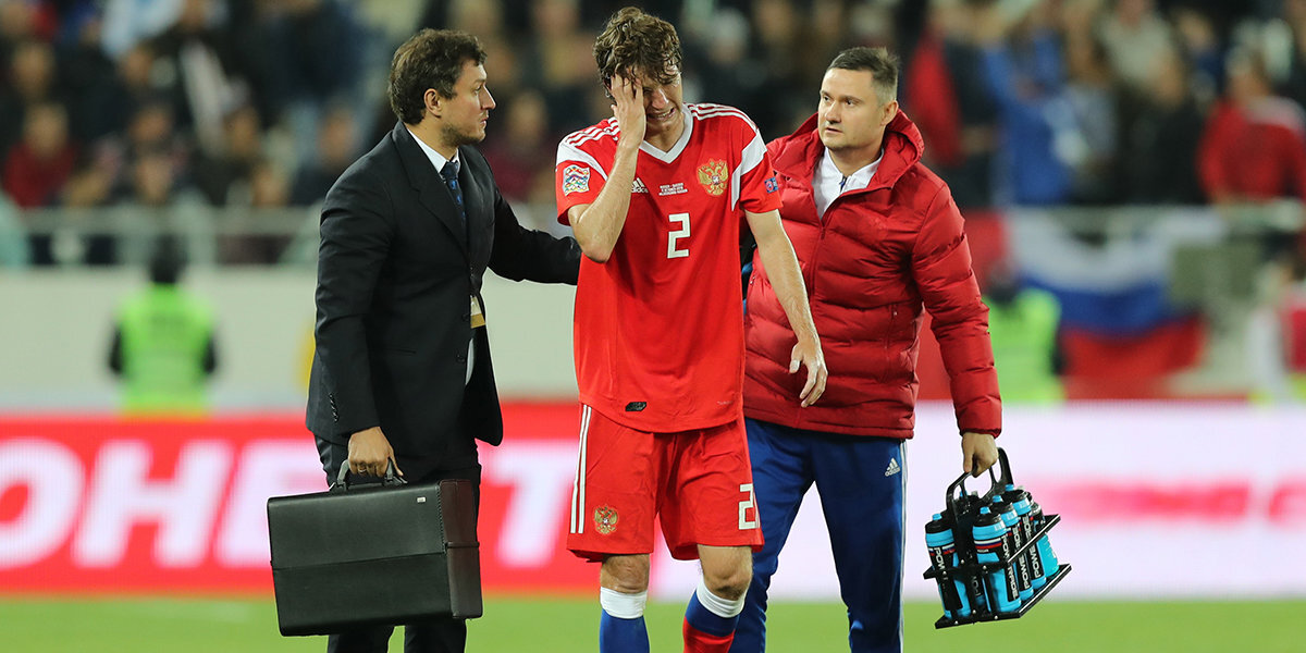 Защитник сборной России Марио Фернандес показал «боевую рану» после матча со Швецией
