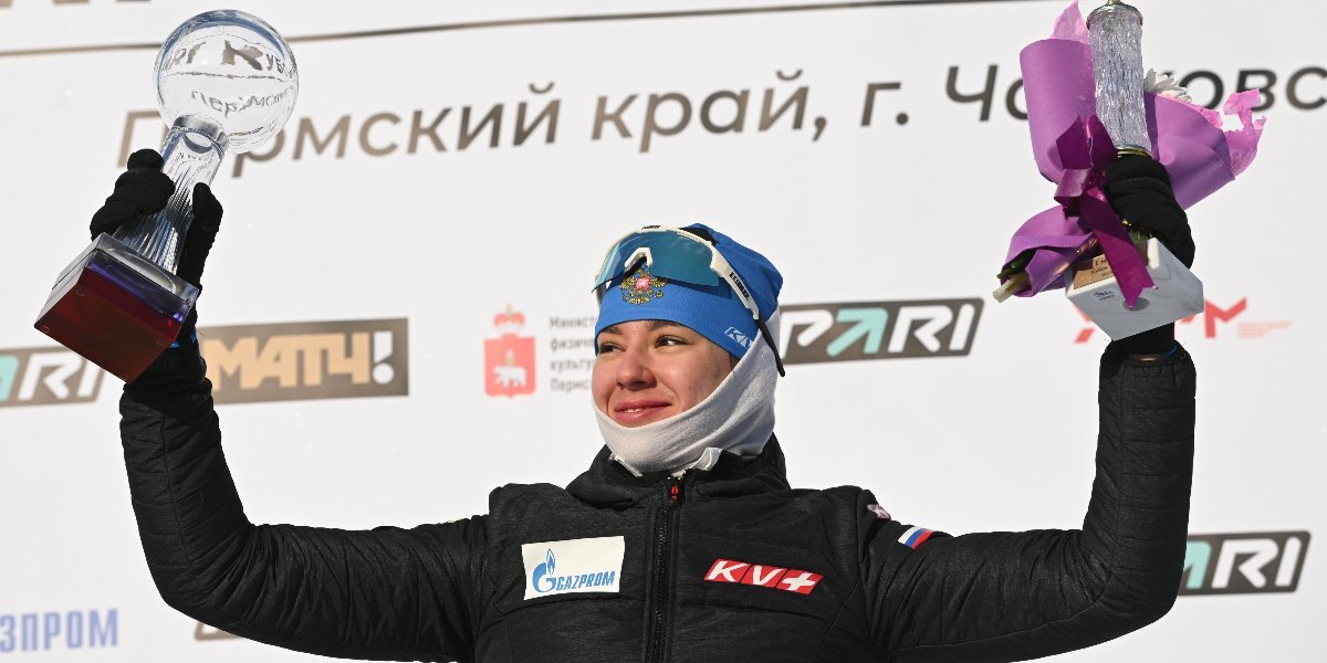 Биатлонистка Анастасия Гореева выиграла общий зачет Кубка России