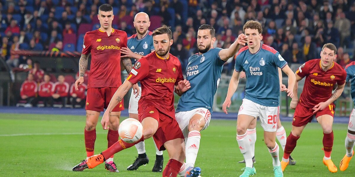 «Рома» и «Фейеноорд» определят победителя в ¼ финала Лиги Европы в дополнительное время