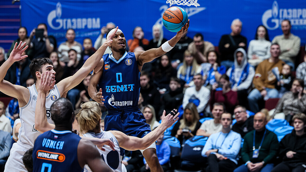 «Зенит» обыграл красноярский «Енисей» в матче Единой лиги ВТБ