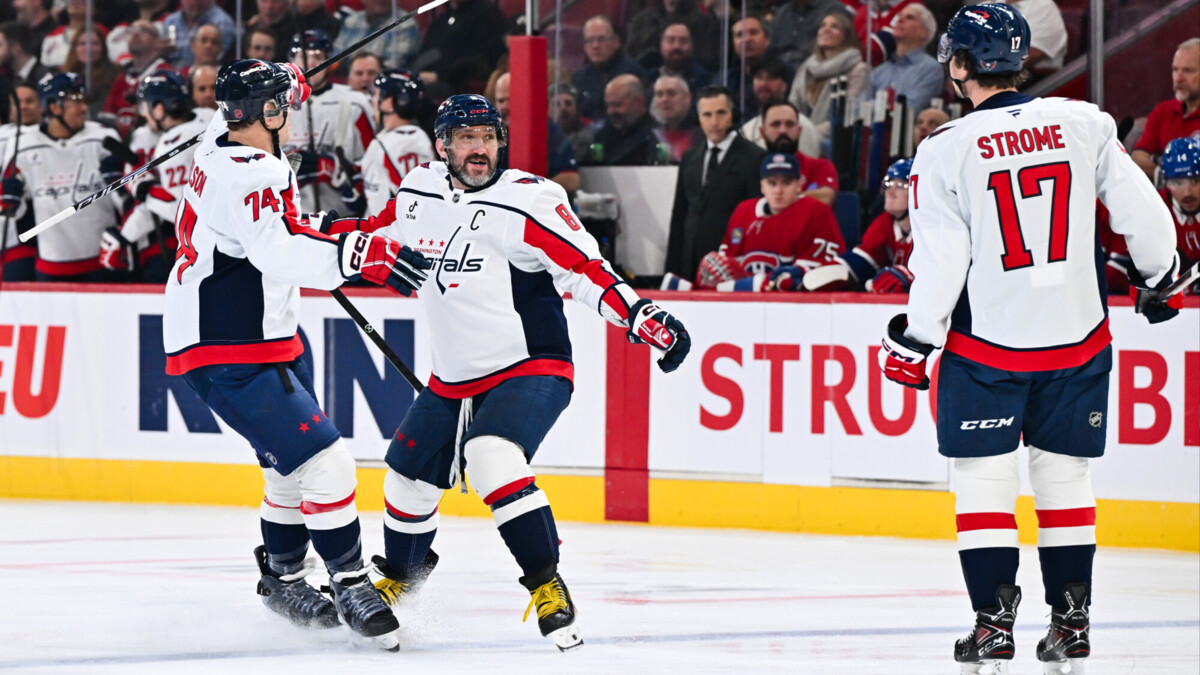 Овечкин забил гол на первой минуте матча НХЛ с «Монреалем»