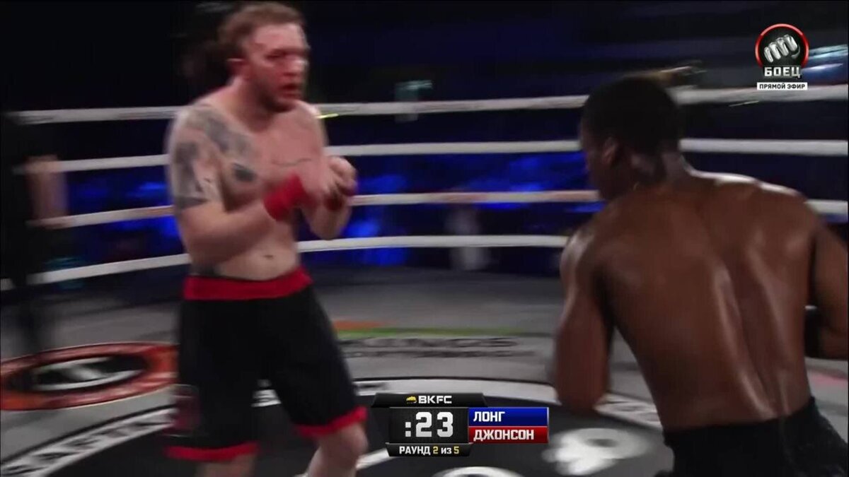 Лонг отправил в нокаут Джонсона (видео). Bare Knuckle FC