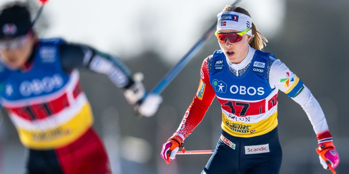 Норвежская лыжница Хага выиграла марафон на этапе КМ в Осло, опередив ближайших соперниц на 0,3 и 0,5 секунды
