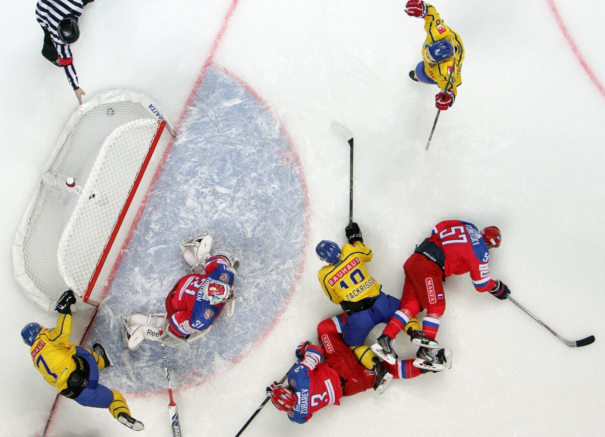 Шведы не могут выиграть у России 11 матчей подряд на чемпионатах мира