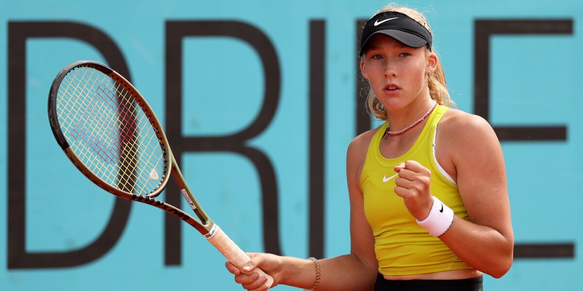 Андреева вышла в четвертый круг турнира WTA в Мадриде. Следующей соперницей 16-летней россиянки станет Соболенко