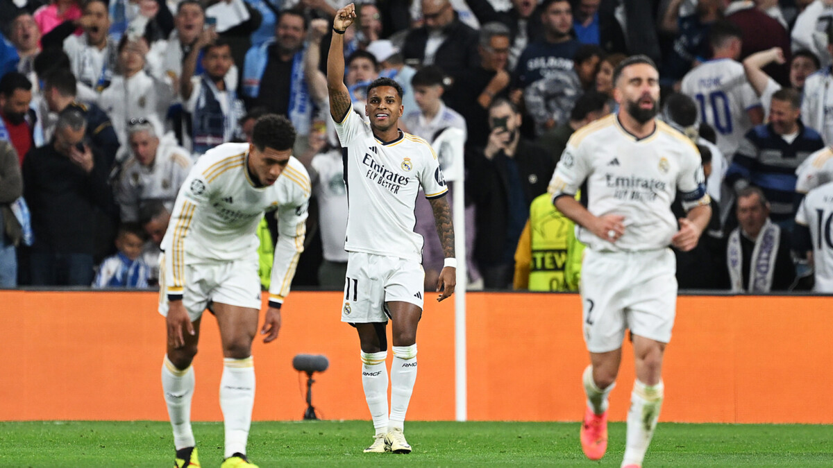 «Реал» — «Манчестер Сити» — 2:1. Родриго на 14‑й минуте вывел хозяев вперед в первом матче ¼ финала Лиги чемпионов. Видео