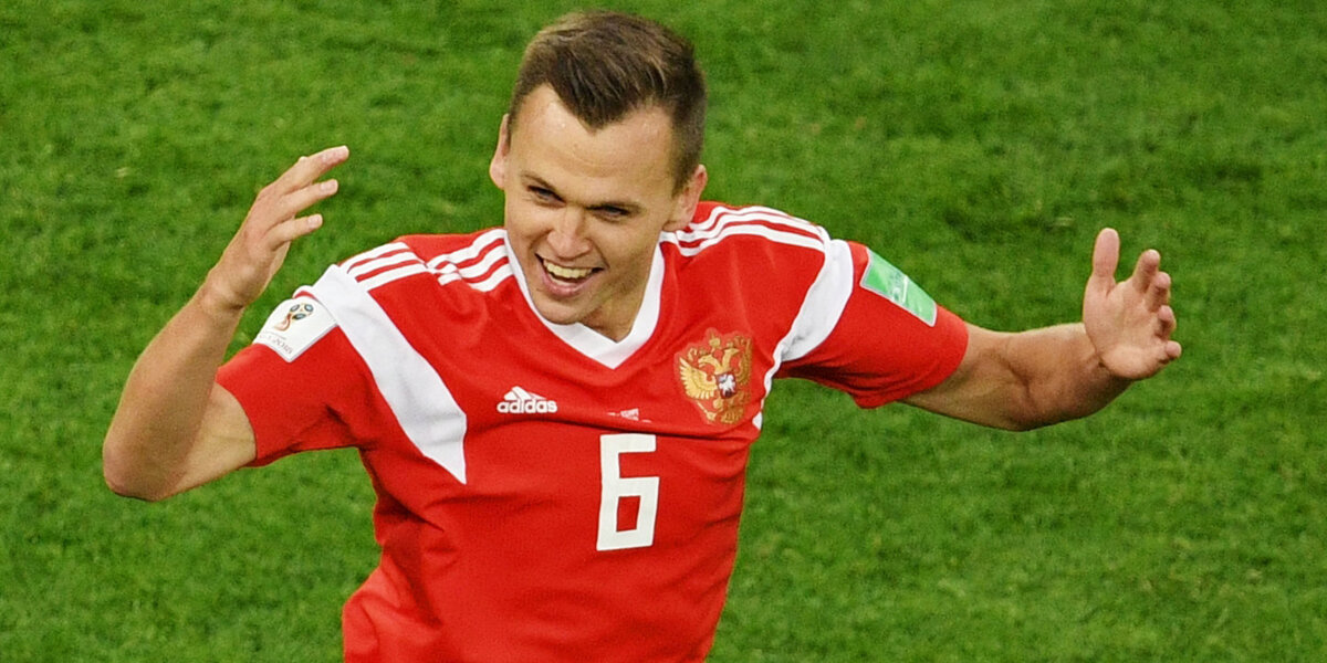 Черышев назван лучшим игроком матча сборных России и Египта
