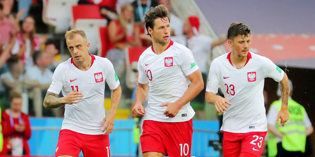 Сборная Польши тренируется в полном составе перед матчем с колумбийцами