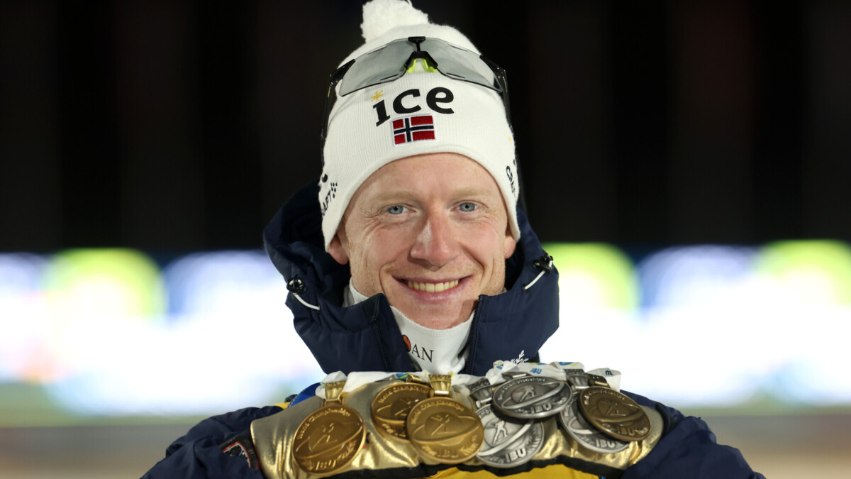 Йоханнес Бе повторил рекорд Бьорндалена по числу побед на чемпионатах мира по биатлону