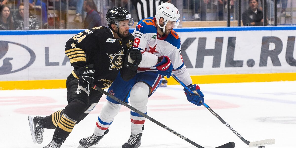СКА одержал волевую победу над «Адмиралом» в матче КХЛ