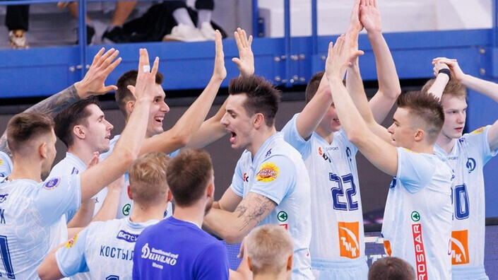 Волейболисты московского «Динамо» одержали четвертую победу подряд в чемпионате России