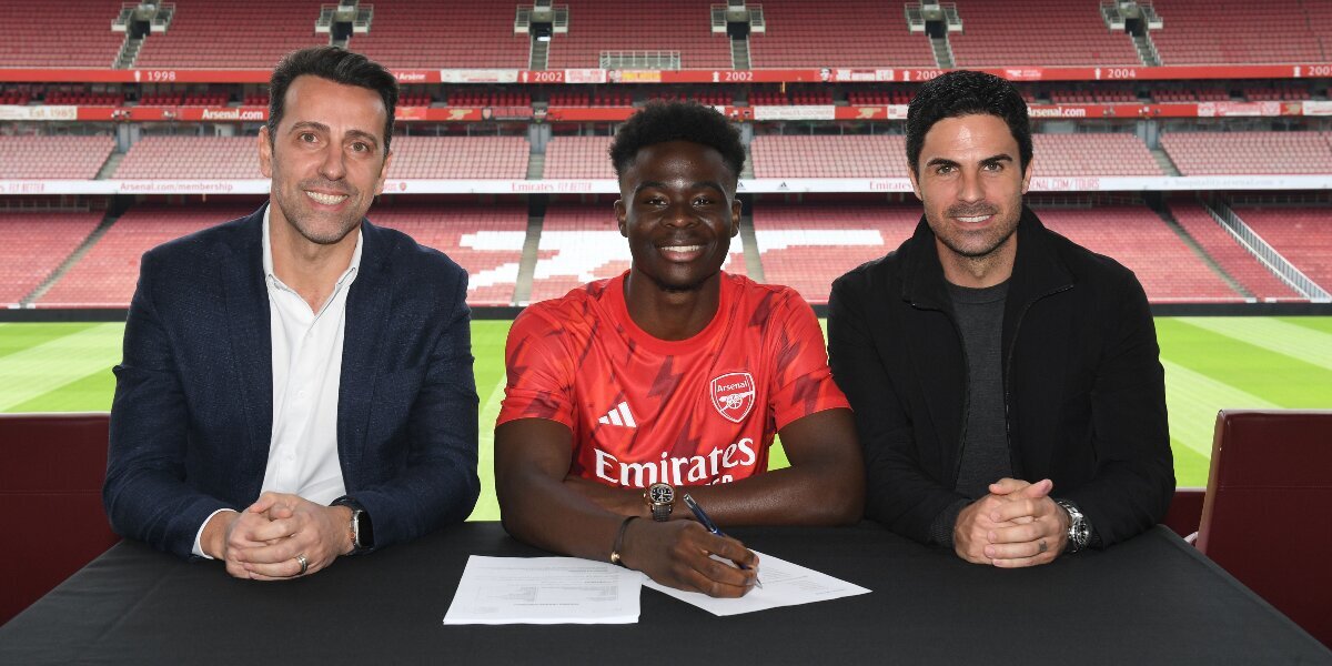 «Арсенал» объявил о подписании долгосрочного контракта с Букайо Сака