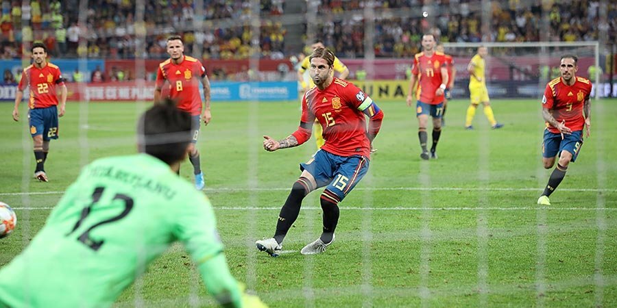 Испания в меньшинстве обыграла Румынию, Рамос вошел в десятку лучших бомбардиров сборной