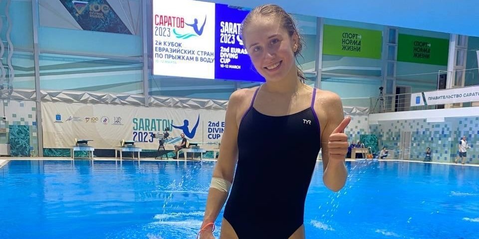 Россиянка Тимошинина выиграла золото в прыжках с 10-метровой вышки на Кубке Евразийских стран