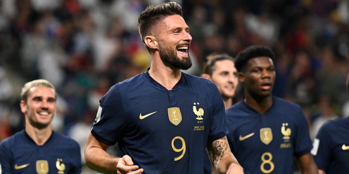 Дубль Жиру помог сборной Франции обыграть команду Австралии в матче группового этапа ЧМ-2022 в Катаре