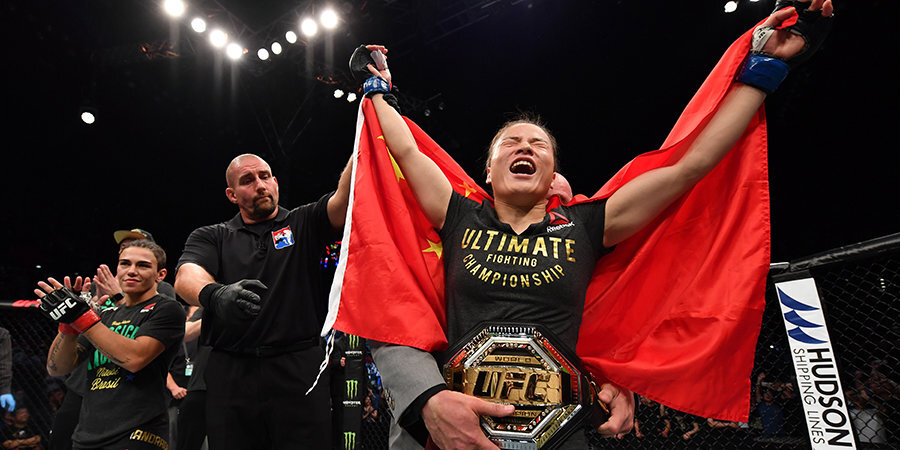 Чжан нокаутировала Андраде на турнире UFC в Китае и стала новой чемпионкой в минимальном весе