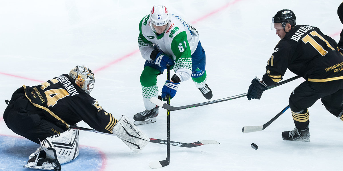 «Адмирал» обыграл «Салават Юлаев» в матче регулярного чемпионата КХЛ