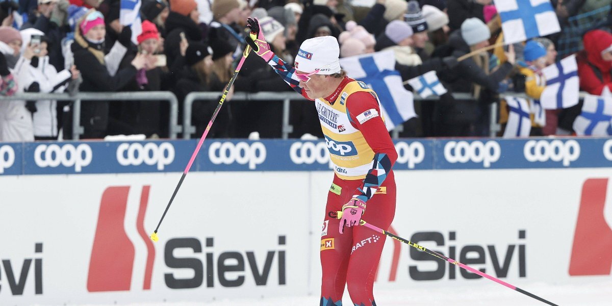 Клебо выиграл масс-старт на заключительном этапе Кубка мира в Финляндии и одержал 20-ю победу в сезоне