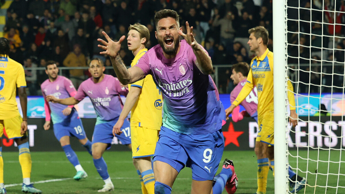 «Милан» одержал волевую победу над «Фрозиноне» в матче Серии А