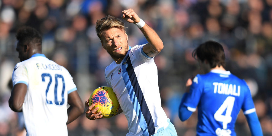 «Лацио» разгромил «Сампдорию», Иммобиле оформил хет-трик и забил 23-й гол в 19 матчах