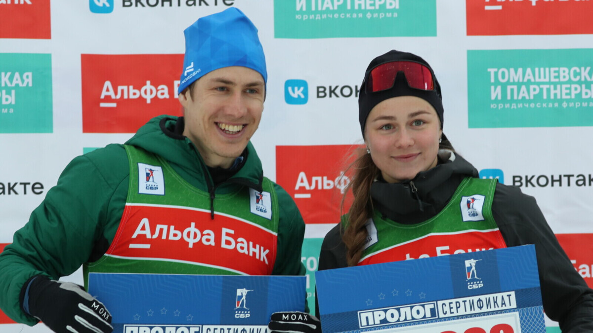 Биатлонисты Латыпов и Батманова выиграли пролог в формате забега на 100 метров на Кубке России