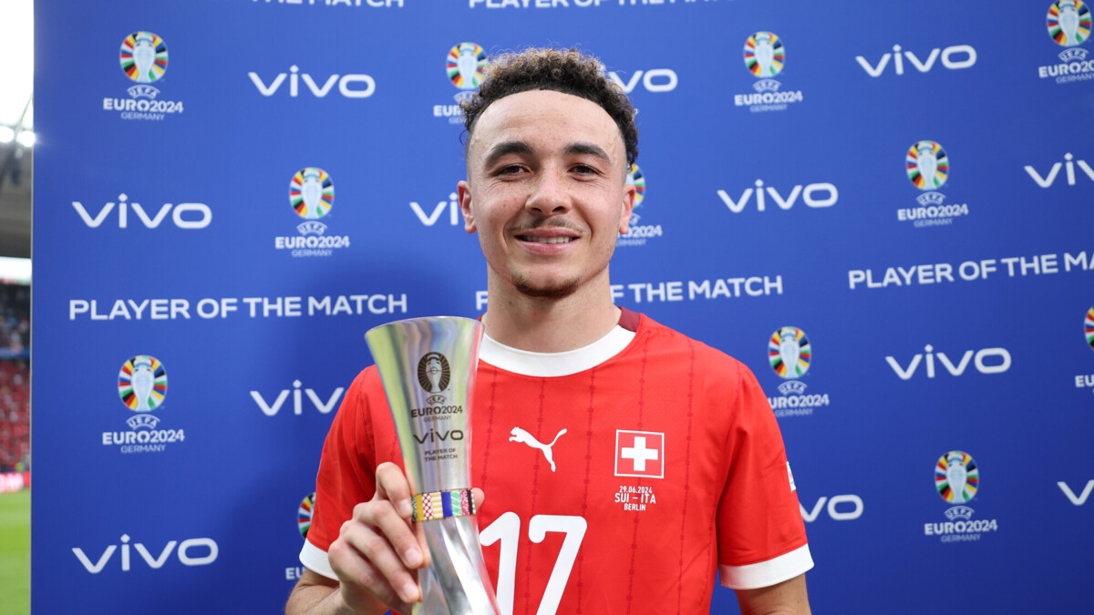 Футболист сборной Швейцарии Варгас признан лучшим игроком матча 1/8 финала ЕВРО‑2024 с Италией