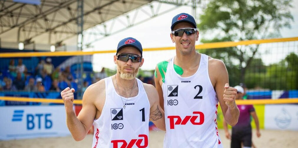 Стояновский и Лешуков выиграли девятый этап чемпионата России по пляжному волейболу