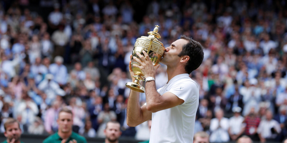 Федерер в 8-й раз выиграл Уимблдон и установил рекорд