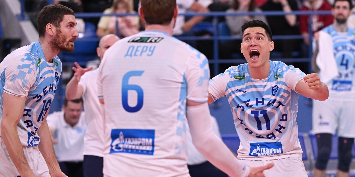 Казанский «Зенит» победил московское «Динамо» и стал чемпионом России по волейболу
