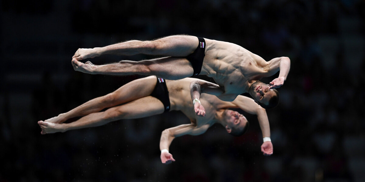 Минибаев и Бондарь завоевали серебро ЧМ в прыжках в воду с вышки