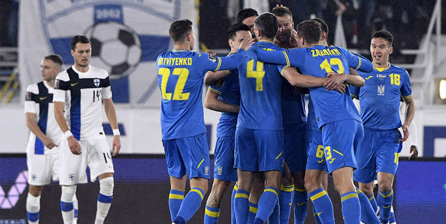 Украина победила Финляндию в отборе на ЧМ-2022, Швеция трижды забила Косово