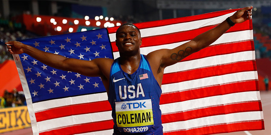 Чемпион мира в беге на 100 м Коулман дисквалифицирован на два года