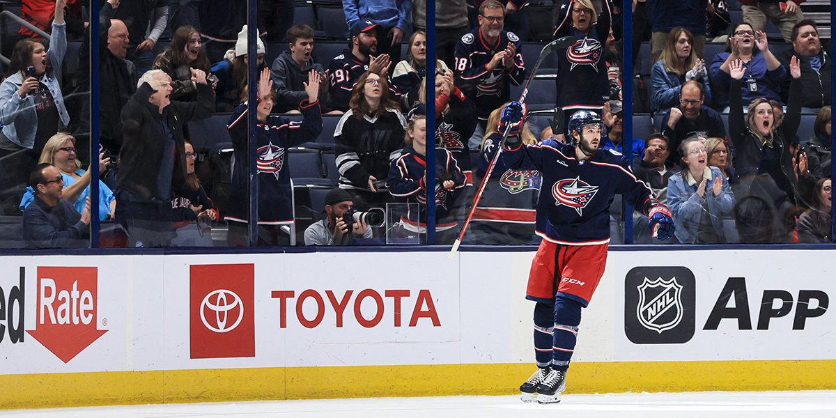 Шайба Марченко помогла «Коламбусу» победить «Эдмонтон» в матче НХЛ