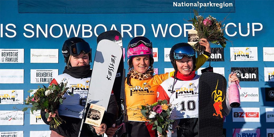 Российские сноубордистки завоевали серебро и бронзу в параллельном гигантском слаломе на этапе Кубка мира