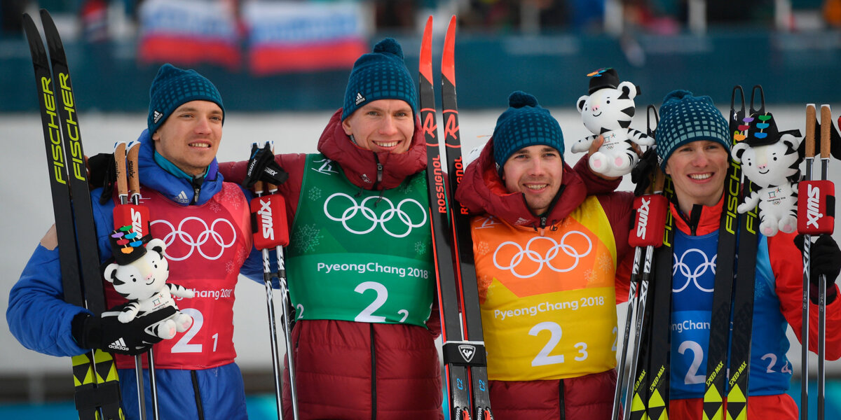 Российские лыжники стали вице-чемпионами Олимпиады в эстафете
