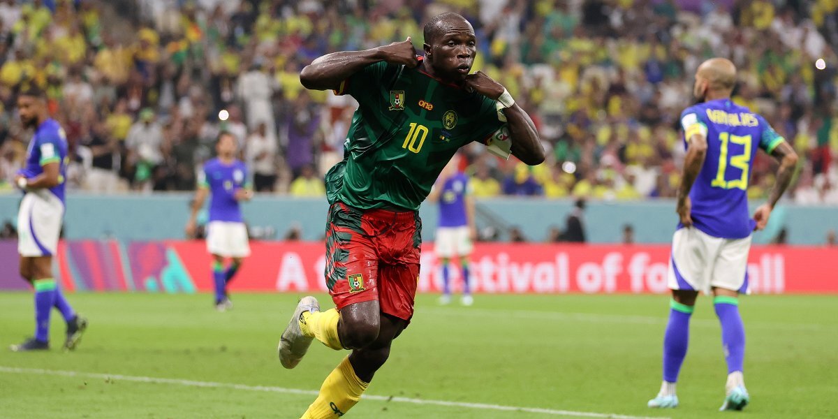 Камерун — Бразилия — 1:0. Абубакар на 90+2-й минуте вывел камерунцев вперед в матче ЧМ-2022. Видео