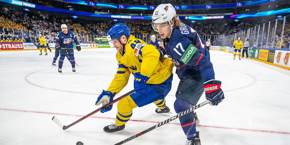 Швеция потерпела первое поражение на ЧМ-2022 по хоккею, уступив США