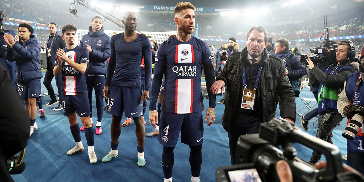 Рамос толкнул фотографа после поражения «ПСЖ» в матче Лиги чемпионов с «Баварией»