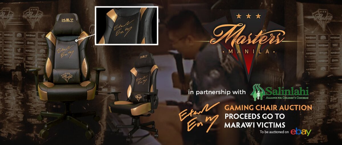 DOTA 2: Кресло EternaLEnVy с Manila Masters выставлено на благотворительный аукцион