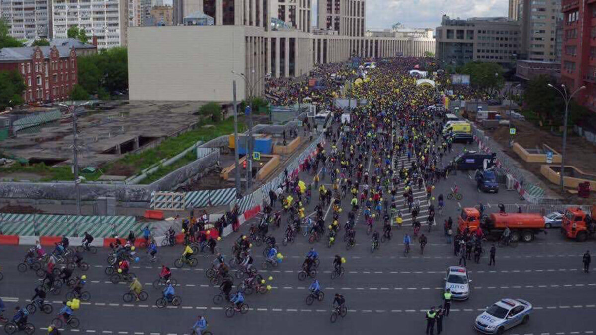 Московский велопарад собрал рекордные 40 тысяч участников