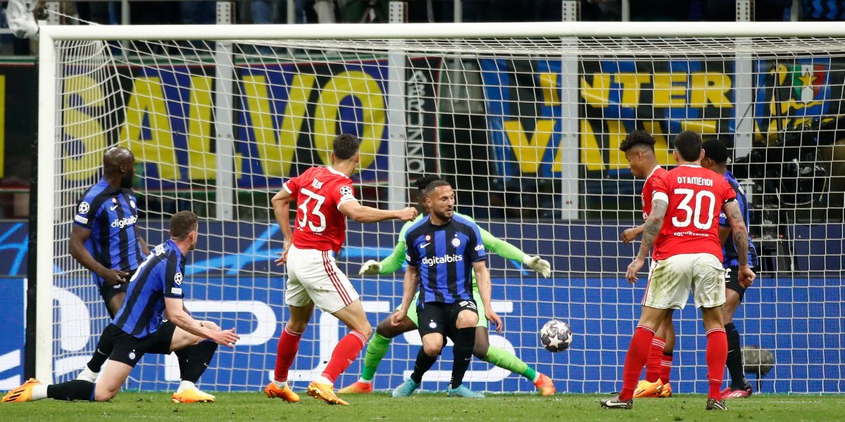«Интер» — «Бенфика» — 3:3. Муса сравнял счет в ответном четвертьфинальном матче ЛЧ