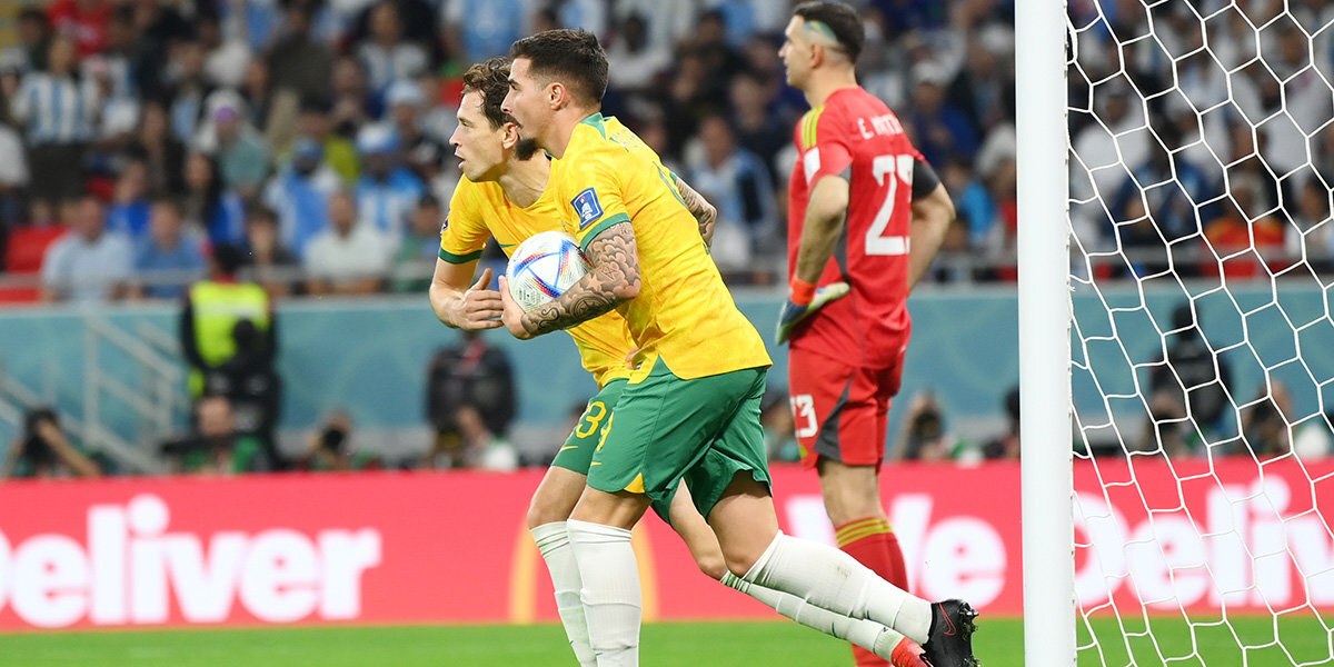 Аргентина — Австралия — 2:1. Гудвин сократил разницу в счете на 77-й минуте матча 1/8 финала ЧМ-2022. Видео