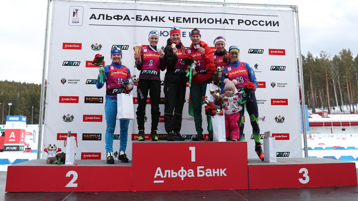 Биатлонистка Сливко выиграла женский спринт на чемпионате России в Тюмени, Резцова — вторая