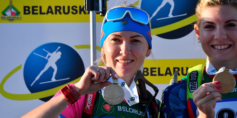 Глазырина разделила первое место в спринте на летнем ЧМ с биатлонисткой из Чехии