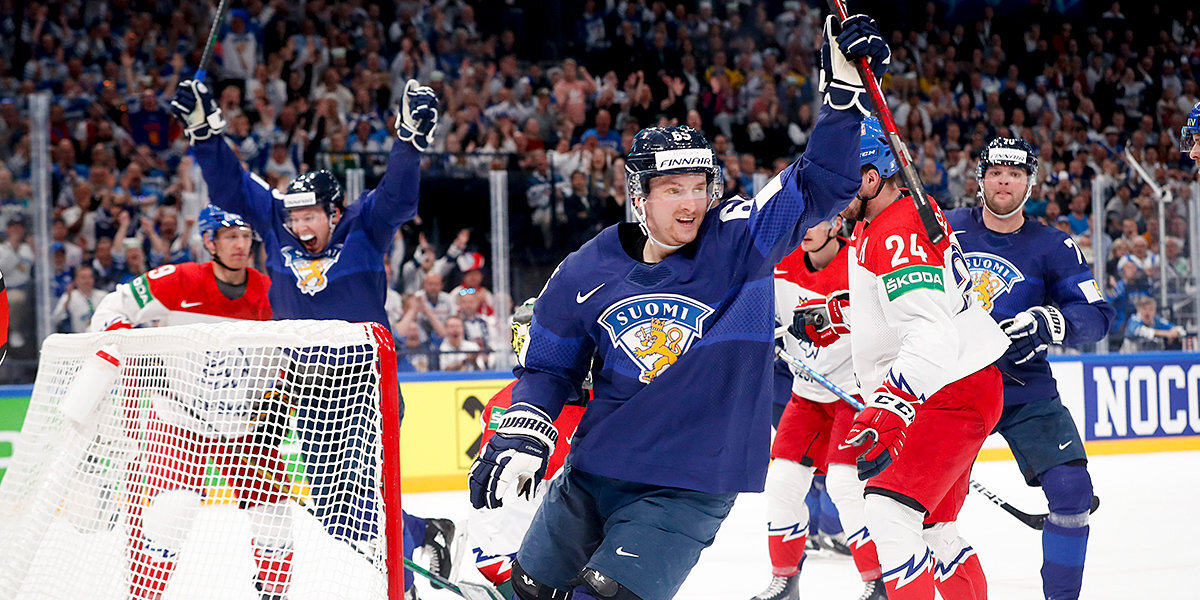 Финляндия заняла первое место в группе на ЧМ-2022 по хоккею, обыграв Чехию