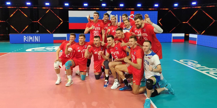 Российские волейболисты успешно начали защиту титула в Лиге наций, обыграв Нидерланды