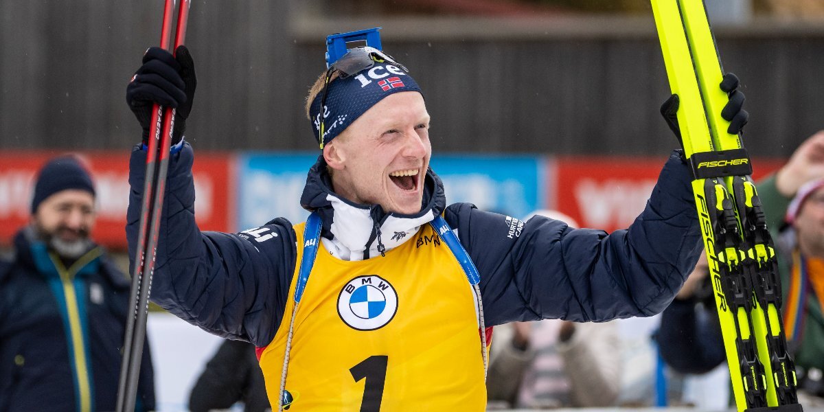 Норвежец Йоханнес Бе выиграл спринт на этапе Кубка мира по биатлону в Италии