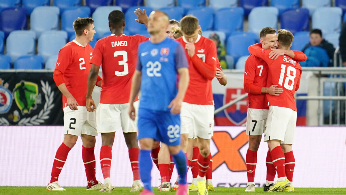 Гол на шестой секунде помог сборной Австрии победить команду Словакии в товарищеском матче